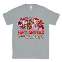 Heather Grey farm animals is my valentine Classic Tee - RacoonDesign