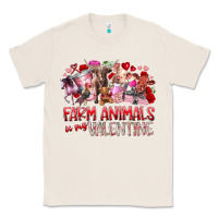 Natural farm animals is my valentine Classic Tee - RacoonDesign