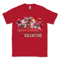 Red farm animals is my valentine Classic Tee - RacoonDesign