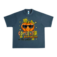Midnight Navy Coolest Pumpkin In The Patch Urban Heavy Tee - texasbilliewilder