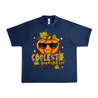 Navy Coolest Pumpkin In The Patch Urban Heavy Tee - texasbilliewilder