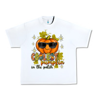 White Coolest Pumpkin In The Patch Urban Heavy Tee - texasbilliewilder