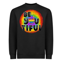 Black Be you tiful pride Heavyweight Sweatshirt - FaDigitalArtStudio