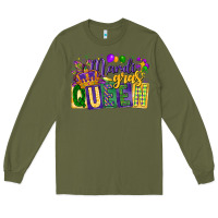 Army Green mardi gras queen Long Sleeve Tee - CowGirlArtShop