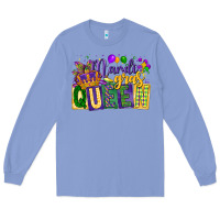 Colony Blue mardi gras queen Long Sleeve Tee - CowGirlArtShop