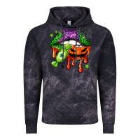 Cloud Black Halloween lips Vintage Hoodie - NancyCooperArtShop