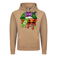Vintage Coffee Halloween lips Vintage Hoodie - NancyCooperArtShop
