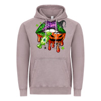 Vintage Zinc Halloween lips Vintage Hoodie - NancyCooperArtShop