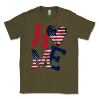 Army Green American Flag Home Classic Tee - Bettercallsaul