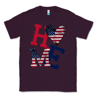 Plum American Flag Home Classic Tee - Bettercallsaul
