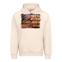 Sandshell deer hunting target american flag  background Urban Hoodie - BarkalooDesign