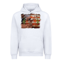 White deer hunting target american flag  background Urban Hoodie - BarkalooDesign