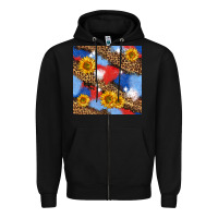 Black western 4th of july seamless pattern Zipper Hoodie - BundleAndBundleShop