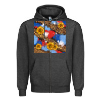Charcoal Heather western 4th of july seamless pattern Zipper Hoodie - BundleAndBundleShop