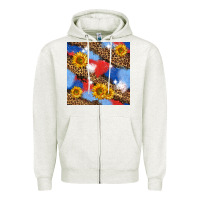 Oatmeal Heather western 4th of july seamless pattern Zipper Hoodie - BundleAndBundleShop