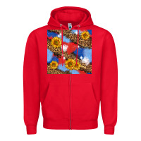 Red western 4th of july seamless pattern Zipper Hoodie - BundleAndBundleShop