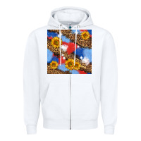 Western 4th Of July Seamless Pattern Zipper Hoodie | Teevron