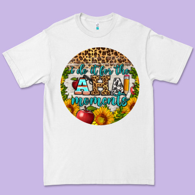 I Do It For The Aha Moments Round Earring Premium Tee Designed By Bundleandbundleshop