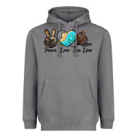 Storm Peace Love Sea Lion Heavyweight Hoodie - LillyAllenDesigns
