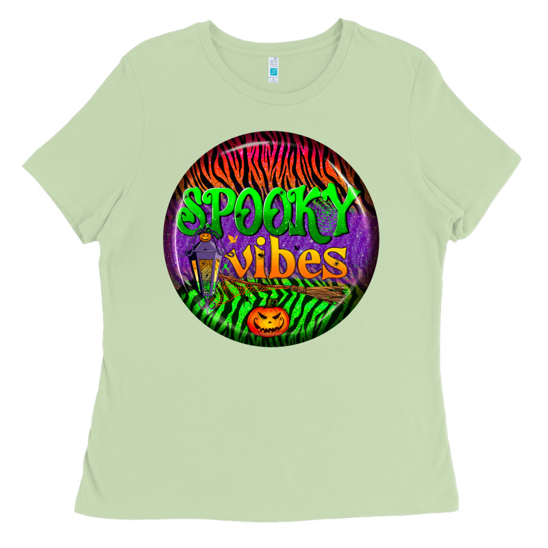 Halloween Round Earrings 2 Ladies Tee by BundleAndBundleShop | Teevron