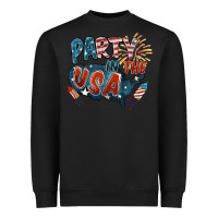 Black Party in the USA Heavyweight Sweatshirt - FaDigitalArtStudio