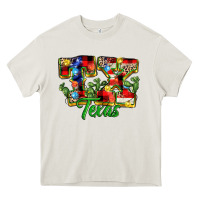 Cream Christmas Texas Heavy Core Tee - MaliasSmallBusiness