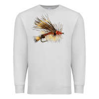 Dove Grey Fish Fly Premium Sweatshirt - LillyAllenDesigns