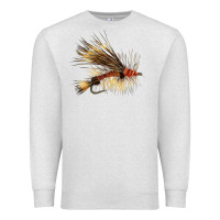 Oatmeal Heather Fish Fly Premium Sweatshirt - LillyAllenDesigns