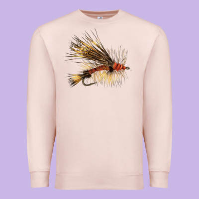 Fish Fly Premium Sweatshirt Designed By Lillyallendesigns