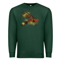 Sports Green Fish Fly Premium Sweatshirt - LillyAllenDesigns