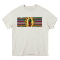 Cream lady of Guadalupe  sunflower Heavy Core Tee - JahusDesignShop
