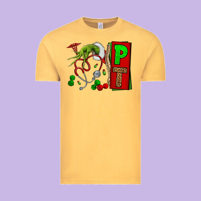 Christmas Character Nurse Vintage Tee Designed By Nancycooperartshop