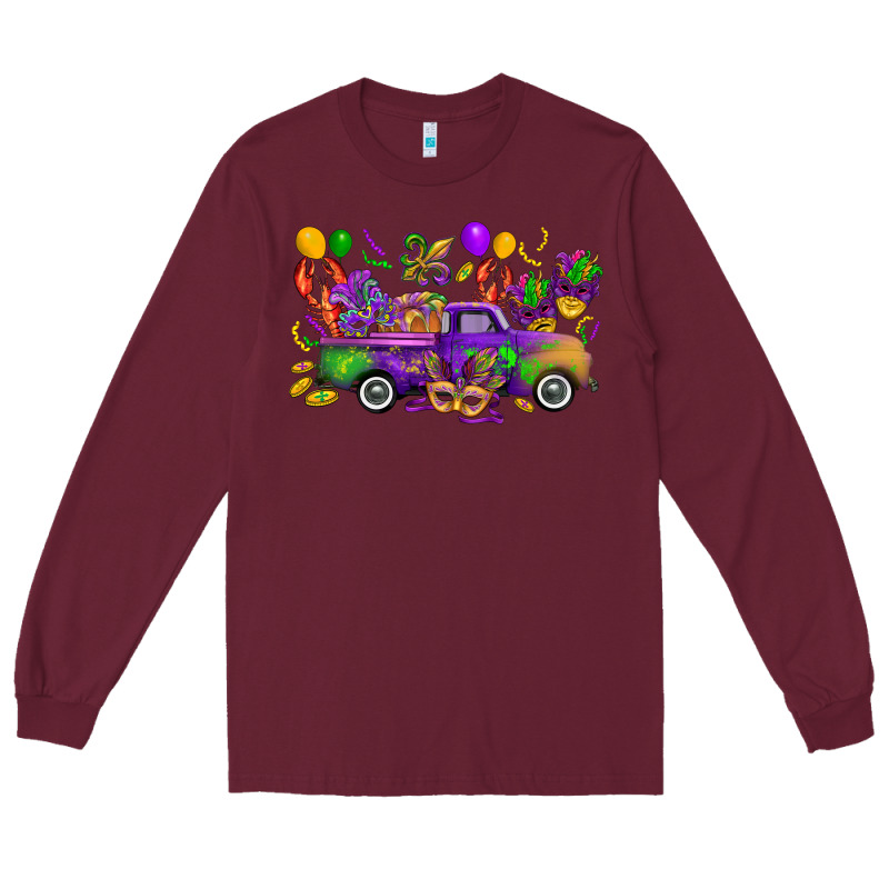 Mardi Gras Truck Long Sleeve Tee by CowGirlArtShop | Teevron