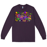 Plum mardi gras truck Long Sleeve Tee - CowGirlArtShop