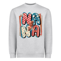 4th Of July Nana With Lightning Bolt Heavyweight Sweatshirt | Teevron