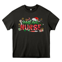 Asphalt Registered Nurse Christmas Heavy Core Tee - MaliasSmallBusiness