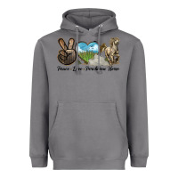Storm Peace Love Percheron Horse Heavyweight Hoodie - LillyAllenDesigns