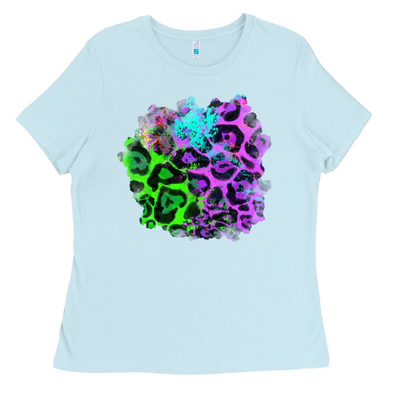 Colorful Leopard Patch Ladies Tee by RanaPortraitStore | Teevron