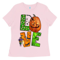 Bubblegum Pink love halloween Ladies Tee - BundleAndBundleShop