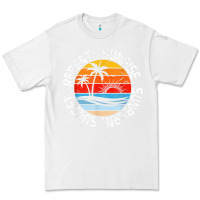 White sunrise sunburn sunset repeat retro vintage gift vacation t shirt Premium Tee - tuanDangUi