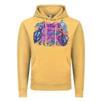 Vintage Mustard Fueled by crystals and coffee halloween Vintage Hoodie - NancyCooperArtShop