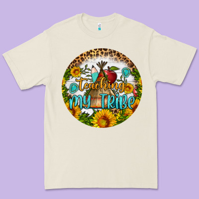 Teaching My Tribe Round Earring Premium Tee Designed By Bundleandbundleshop
