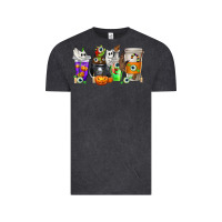 Vintage Black Halloween Coffee Cups Vintage Tee - texasbilliewilder
