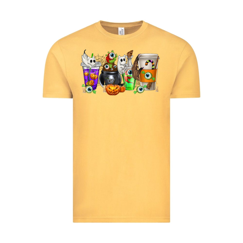Halloween Coffee Cups Vintage Tee by texasbilliewilder | Teevron