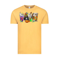 Vintage Mustard Halloween Coffee Cups Vintage Tee - texasbilliewilder