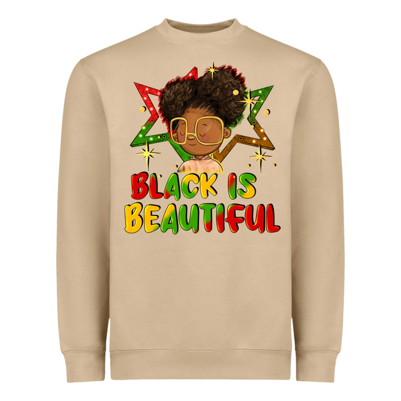 Black Is Beautiful Heavyweight Sweatshirt by FaDigitalArtStudio | Teevron