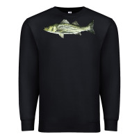 Black Striped Bass Premium Sweatshirt - LillyAllenDesigns