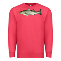 Cardinal Striped Bass Premium Sweatshirt - LillyAllenDesigns