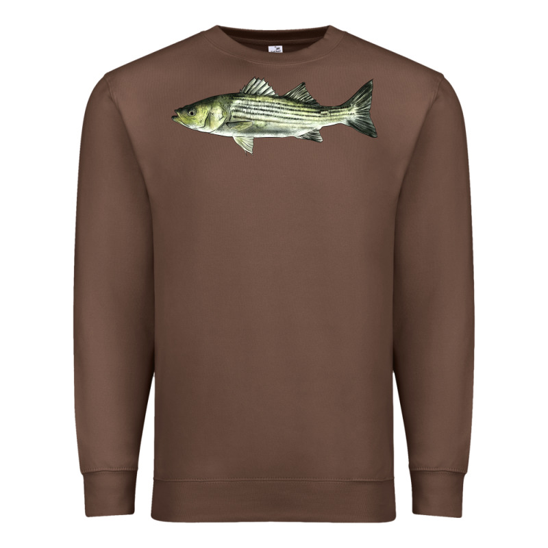 Striped Bass Premium Sweatshirt by LillyAllenDesigns | Teevron