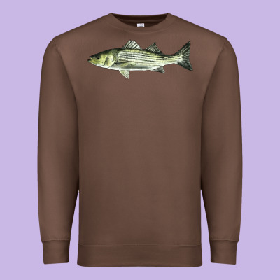 Striped Bass Premium Sweatshirt Designed By Lillyallendesigns